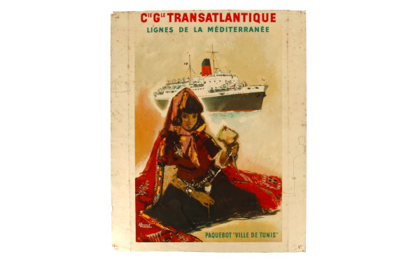 COMPAGNIES MARITIMES - 2 affiches illust