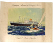 COMPAGNIES MARITIMES - 2 affiches illust