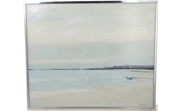 Jacques ROUQUIER (1932-2017) "Marine" Hu