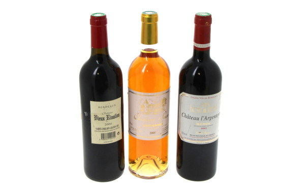 Lot de 3 bouteiiles: SAUTERNES Ch Suau 2