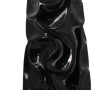 Haut vase moderne en résine noire, H 60 