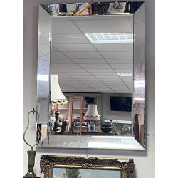 Grand miroir à parecloses moderne 117x87