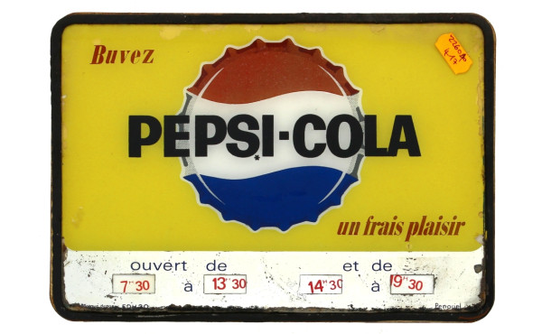 PEPSI-COLA - Petit panneau publicitaire 