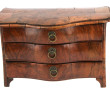 Petite commode de maîtrise en noyer, ouv