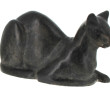 CHAT couché, stylisé ART DECO - Importan