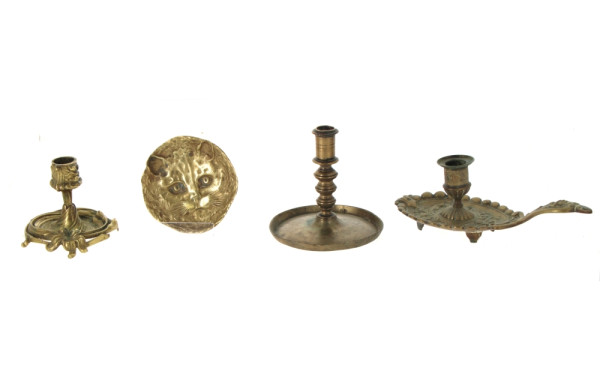 Coupelle en bronze à décor d'une tête de