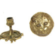 Coupelle en bronze à décor d'une tête de