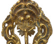 Bénitier d'applique en bronze de forme r