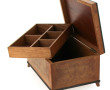 Coffret ancien en placage et marqueterie