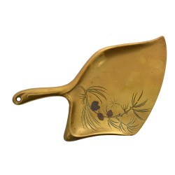 Pelle à miettes de table en laiton, insp