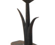 Sculpture en forme de dé à jouer en fer 