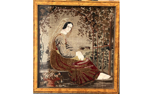 Ecole du XIXème - "Jeune femme pensive d