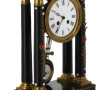 Pendule à colonnes Napoléon III en bois 