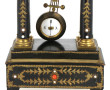 Pendule à colonnes Napoléon III en bois 