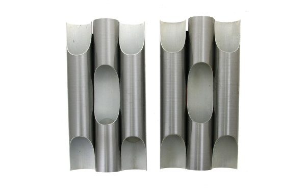 Paire d'appliques murales en aluminium b