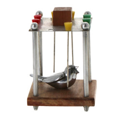 Support à pics "Oiseau en cage" en métal