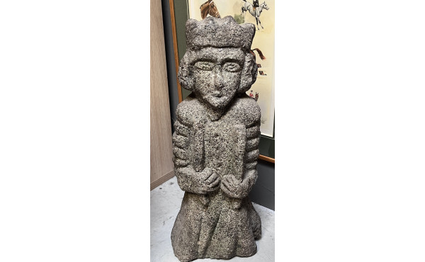 ST ERWAN - Sculpture en granit, H 57 cm
