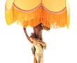 Vase circa 1900 en plâtre patiné à décor