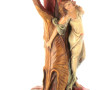 Vase circa 1900 en plâtre patiné à décor