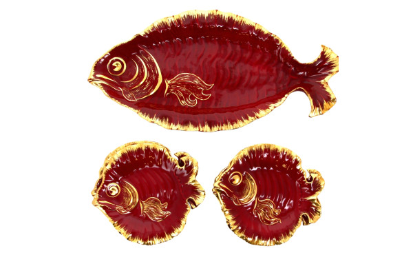 Service à poisson style VALLAURIS, année