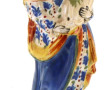 Ste MARIE - Statuette en faïence polychr