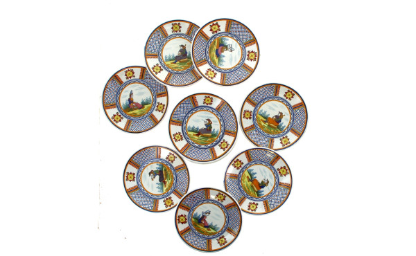 HENRIOT Quimper - 10 assiettes à dessert