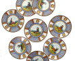 HENRIOT Quimper - 10 assiettes à dessert
