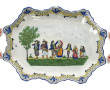 HB fin XIXème - Plat à bords chantournés