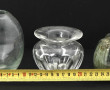 Lot de 3 petits vase en cristal et en ve