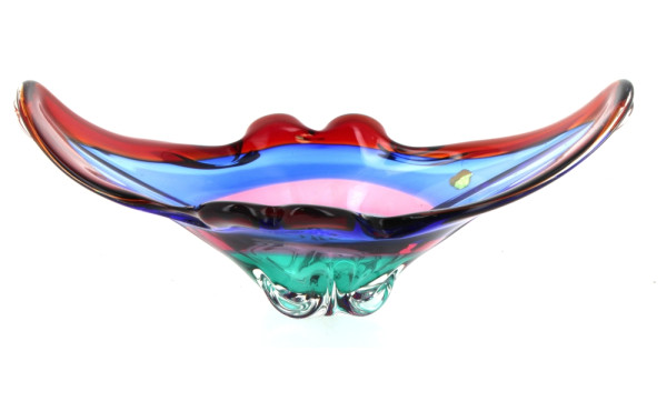 MURANO - Coupe à fruits en verre de coul