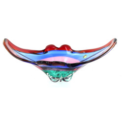 MURANO - Coupe à fruits en verre de coul