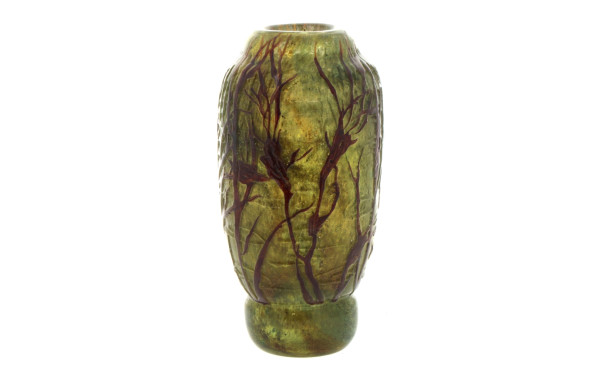 Vase de style ART NOUVEAU en verre multi