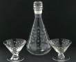 Service style ART DECO en verre et verre
