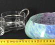Coupe vide-poche en verre marbré dans le