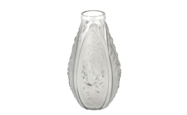 Vase circa 1920 en verre et verre dépoli