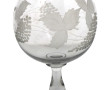 Rince-raisin ancien en verre gravé, repo