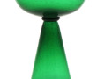 Vase en verre bullé vert, H 35,5 cm