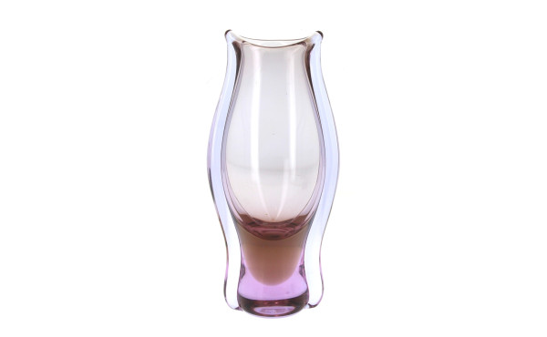 MURANO (Venise) - Vase en verre transpar