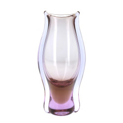 MURANO (Venise) - Vase en verre transpar
