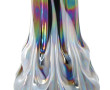 Vase design en verre nacré noir et blanc