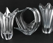 DAUM France - Deux vases en cristal tran