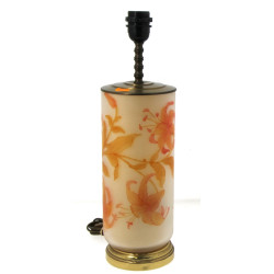Belle lampe à piètement en verre de form