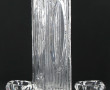 DAUM - Vase en cristal à section carrée 