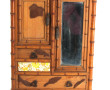 Petite armoire de poupée façon bambou, c