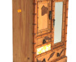 Petite armoire de poupée façon bambou, c