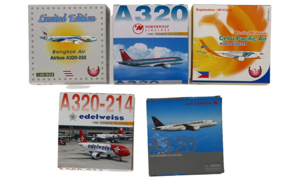 AVIATION - 5 modèles réduits d'avions de