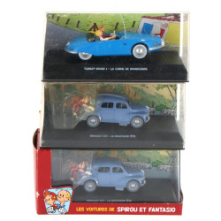 SPIROU - 3 voitures avec personnage en B