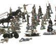 Ensemble de petits soldats en aluminium 
