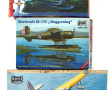 3 maquettes vintages d'hydravions 1/72