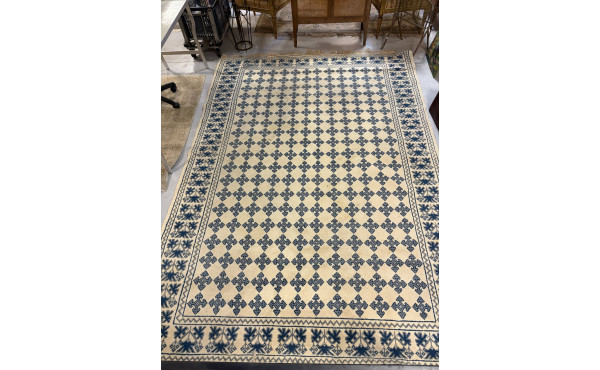 Tapis en laine points noués épais à déco